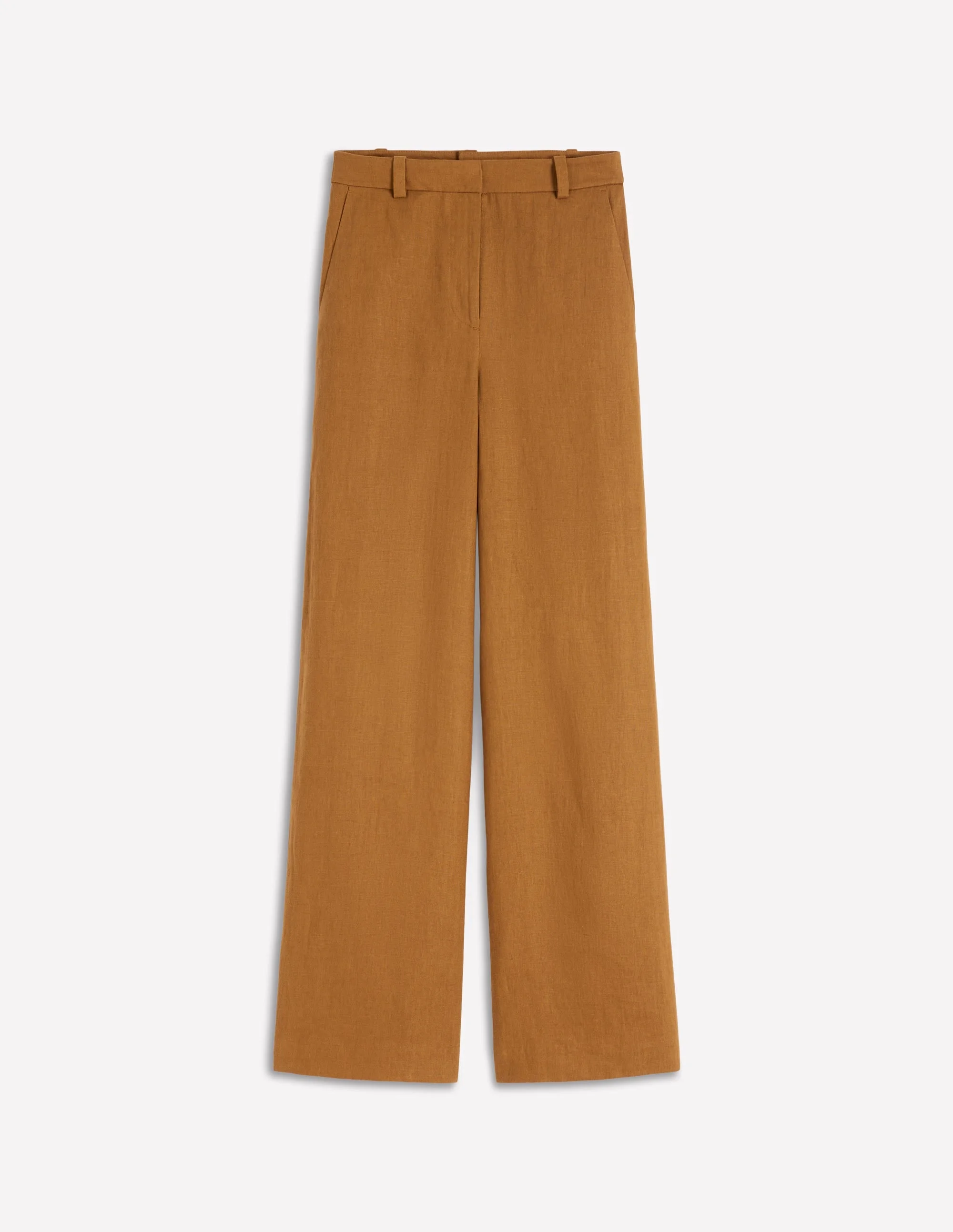 Belgravia Linen Pants-GINGERBREAD - 1