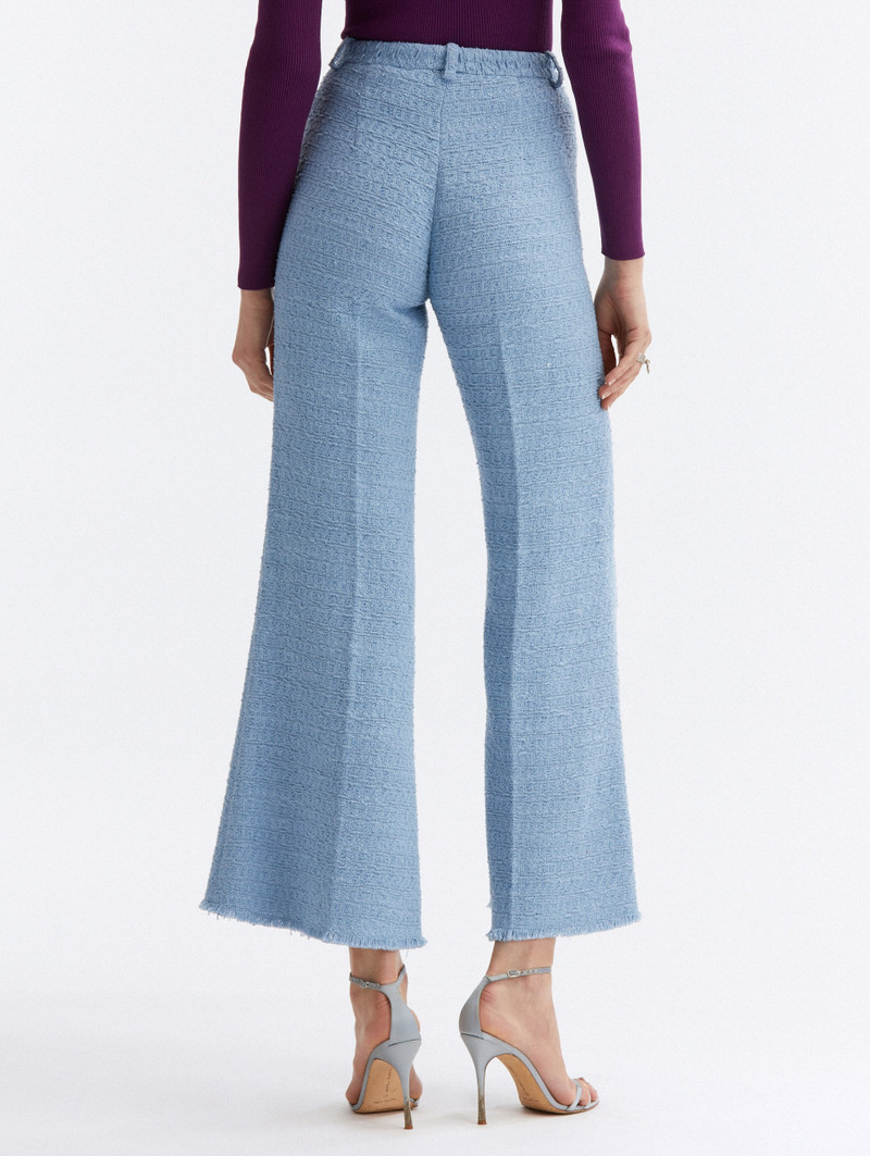 HIGH WAISTED TWEED FLARE PANTS 4