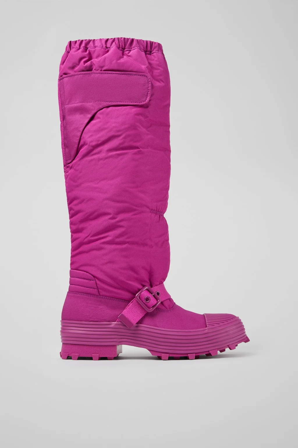 Purple padded high boots - 1