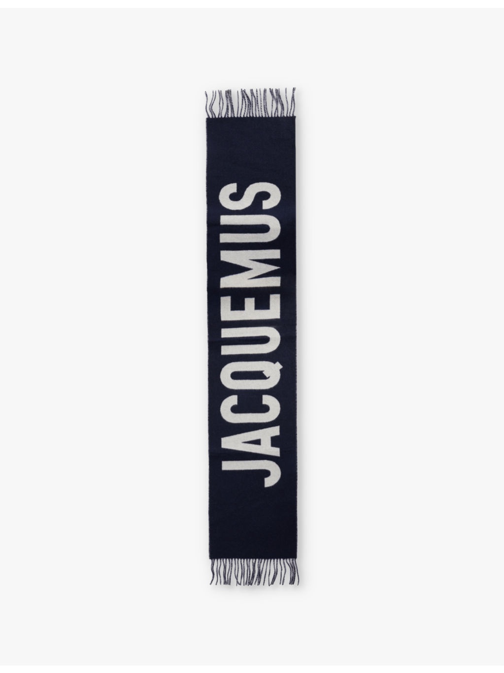 L'echarpe wool-knitted fringed scarf - 3