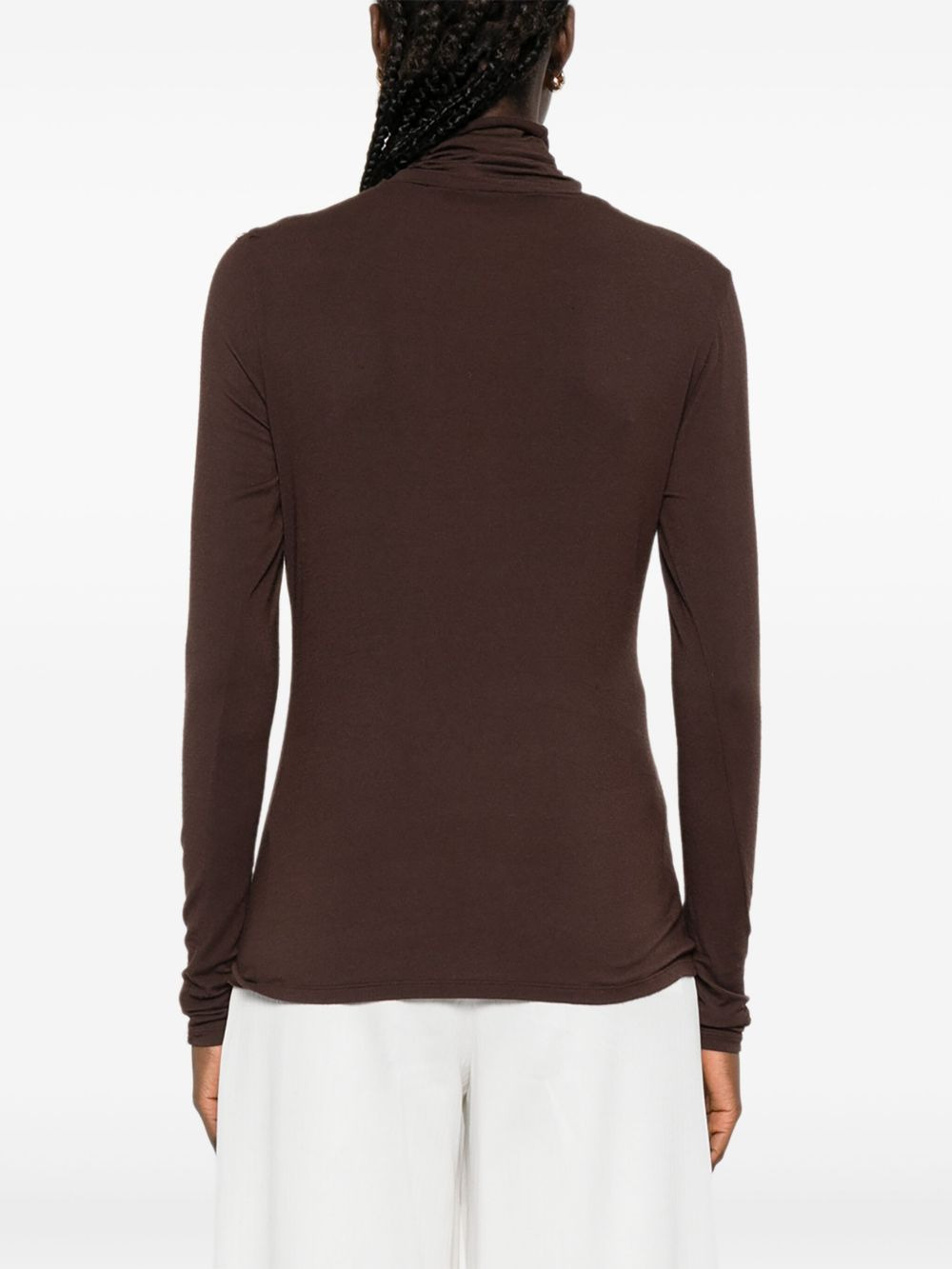 long-sleeve turtleneck top - 4