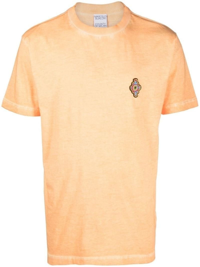 Tシャツ・カットソー Marcelo Burlon County Of Milan Sunset Cross Regular T-Shirt Marcelo Burlon County Of Milan Sunset cross print t-shirt
