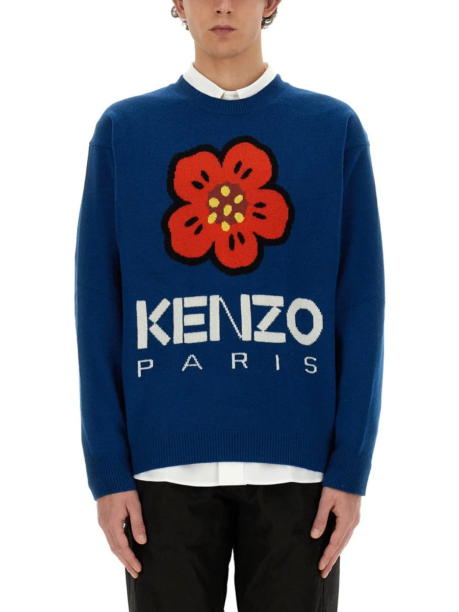 Kenzo KENZO JERSEY WITH EMBROIDERY BOKE FLOWER - 1