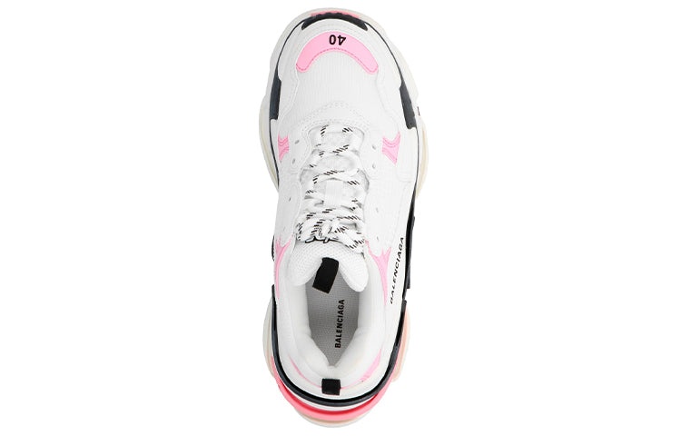 (WMNS) Balenciaga Triple S 'White Light Pink' 524039W09OM5691 - 3
