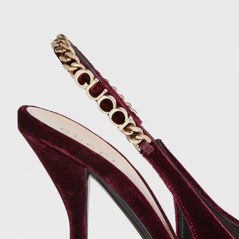 GUCCI Gucci Signoria slingback pump outlook