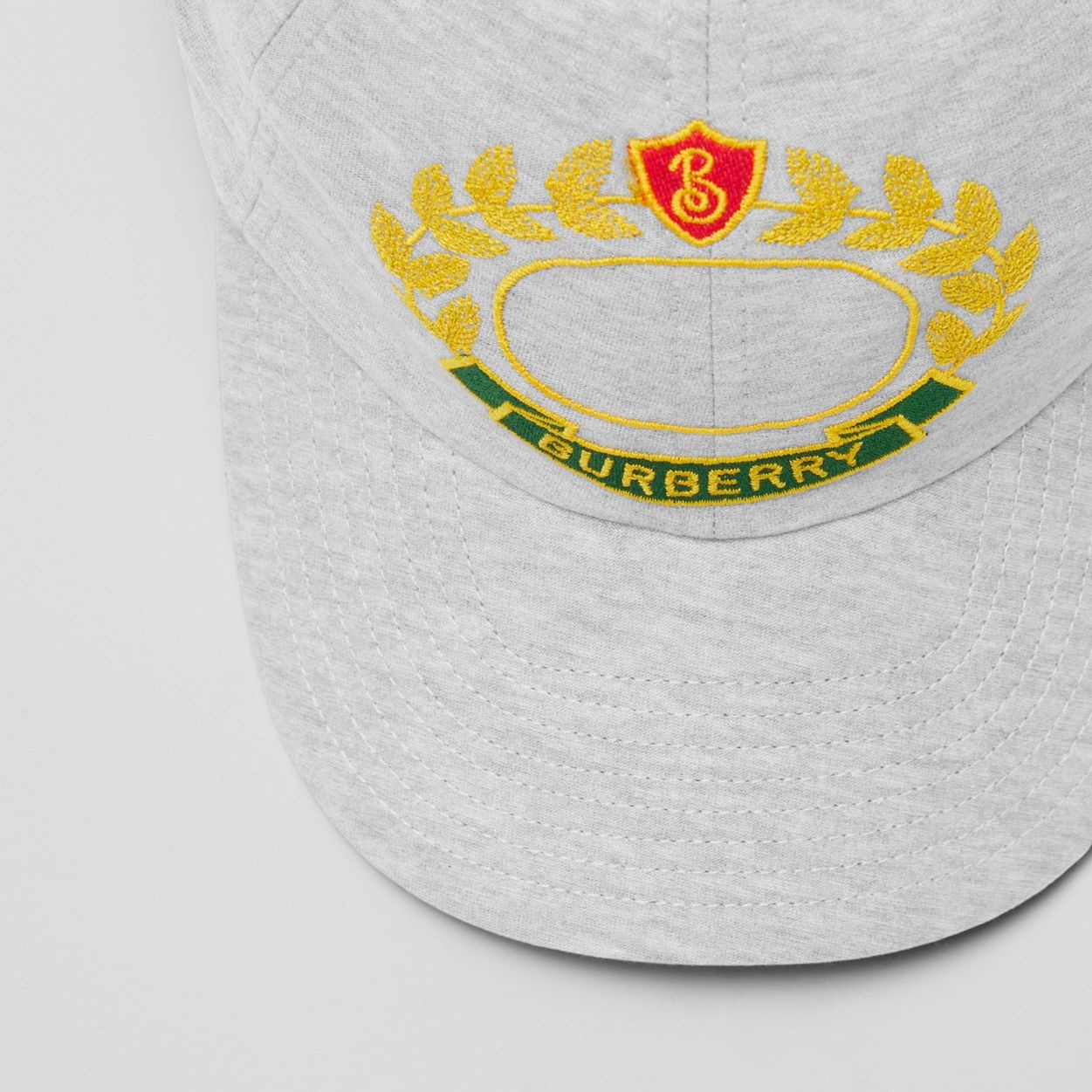 Oak Leaf Crest Cotton Jersey Baseball Cap - 7