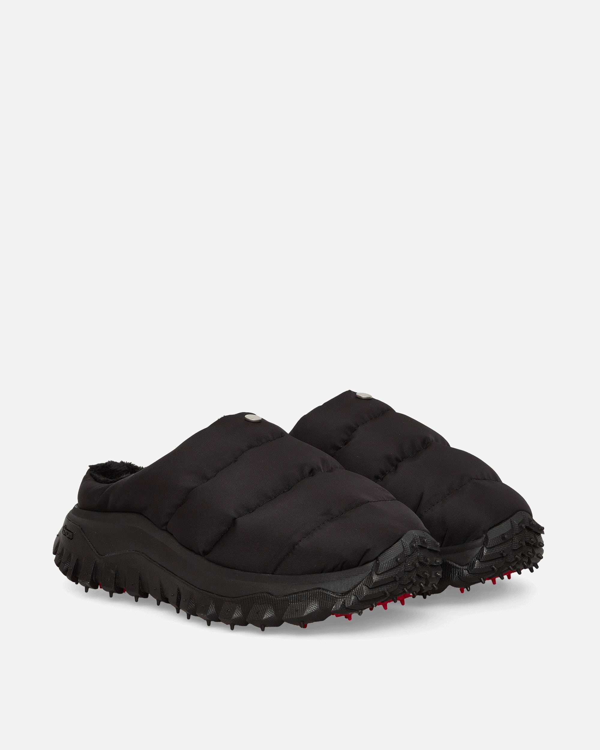 6 Moncler 1017 ALYX 9SM Puffer Trail Slides Black - 2