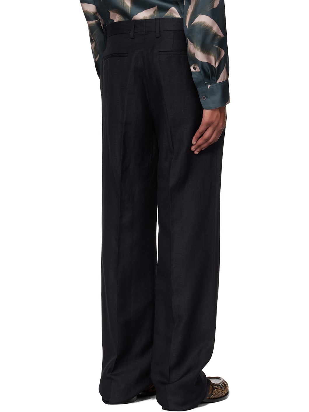 Black Creased Trousers - 3