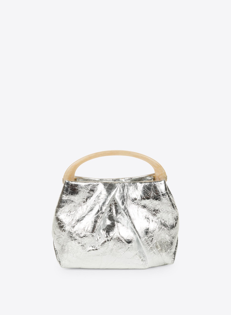 SMALL PLEATED LEATHER BAG 1