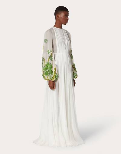 Valentino Chiffon Creponne Evening Dress outlook