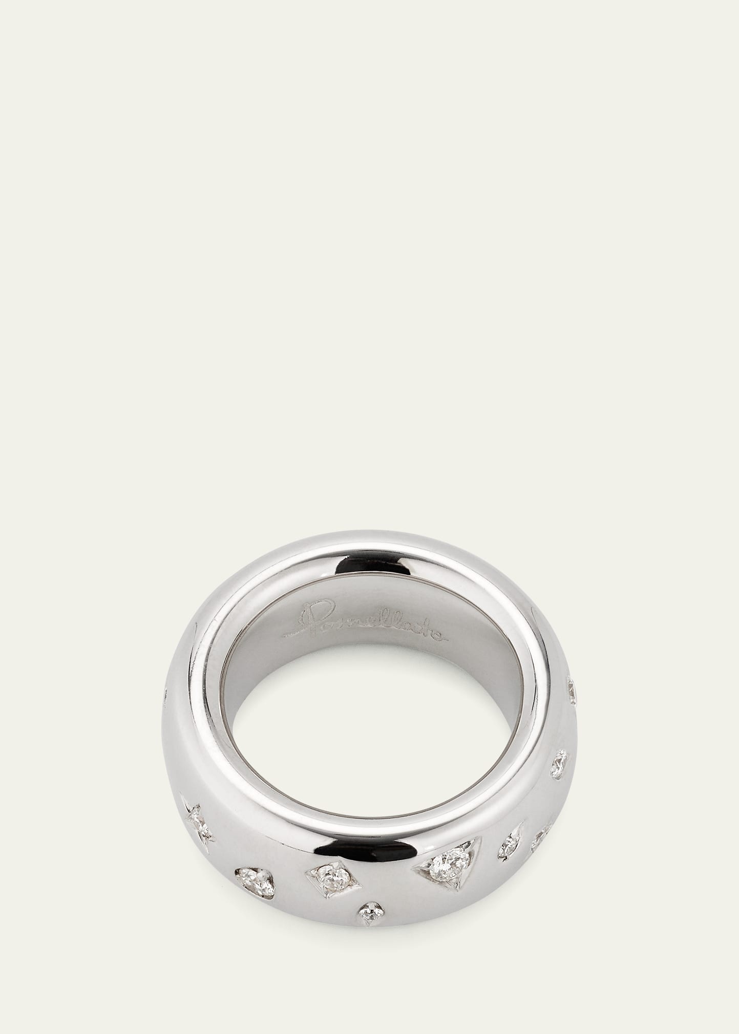 18K White Gold Iconica Ring with Fancy Set Diamonds - 4