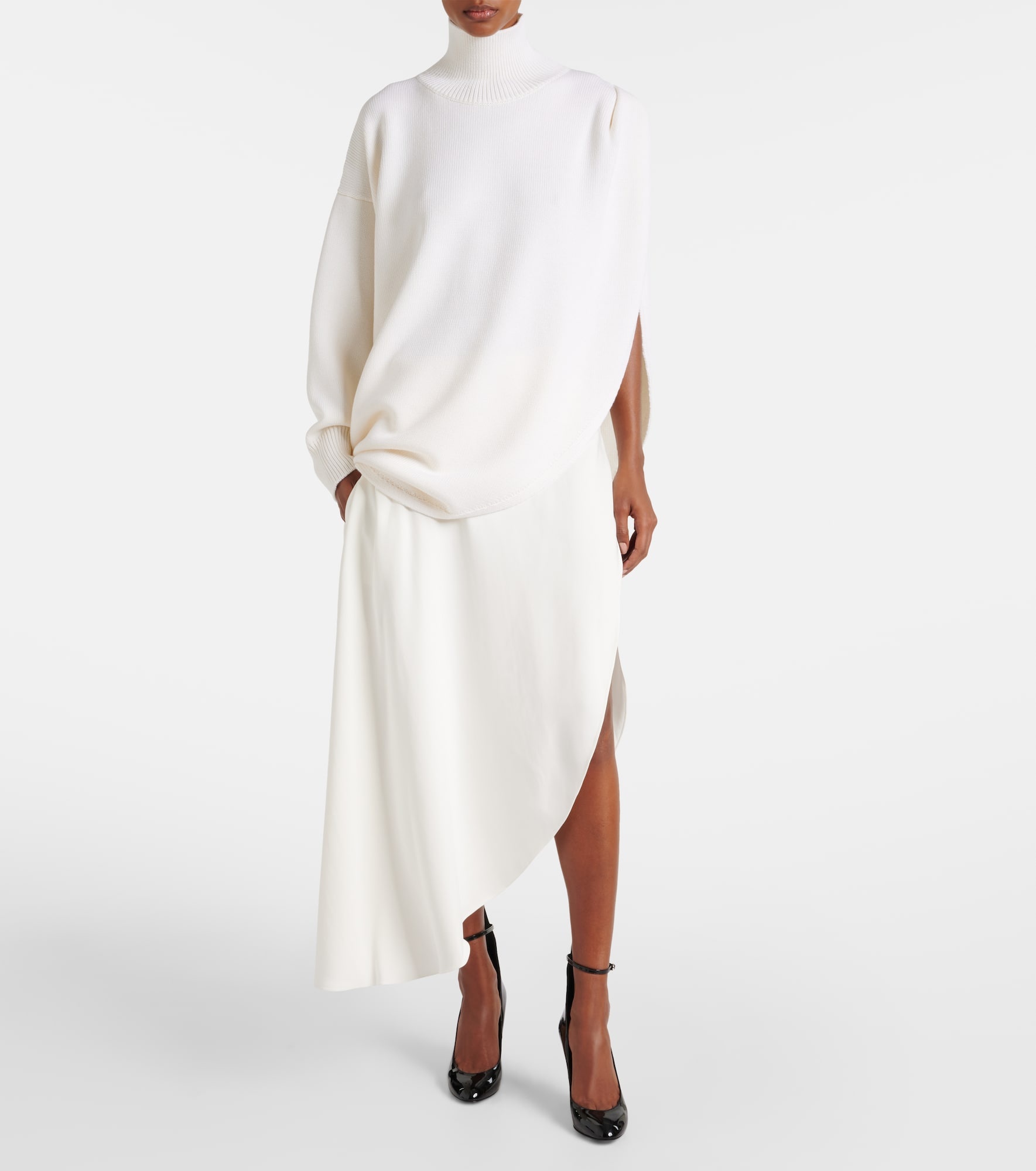Asymmetric midi skirt - 2