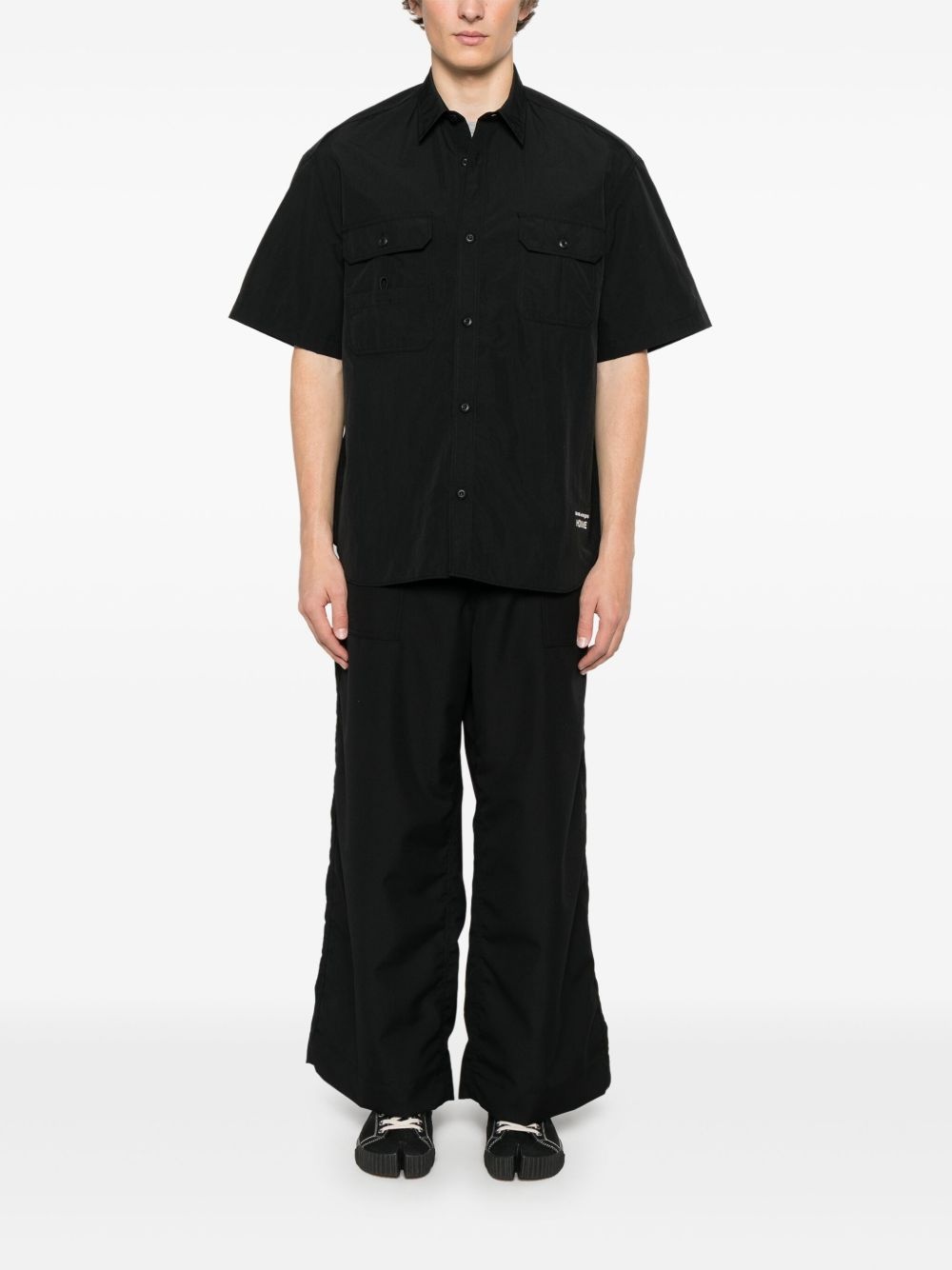 logo-embroidered shirt - 2