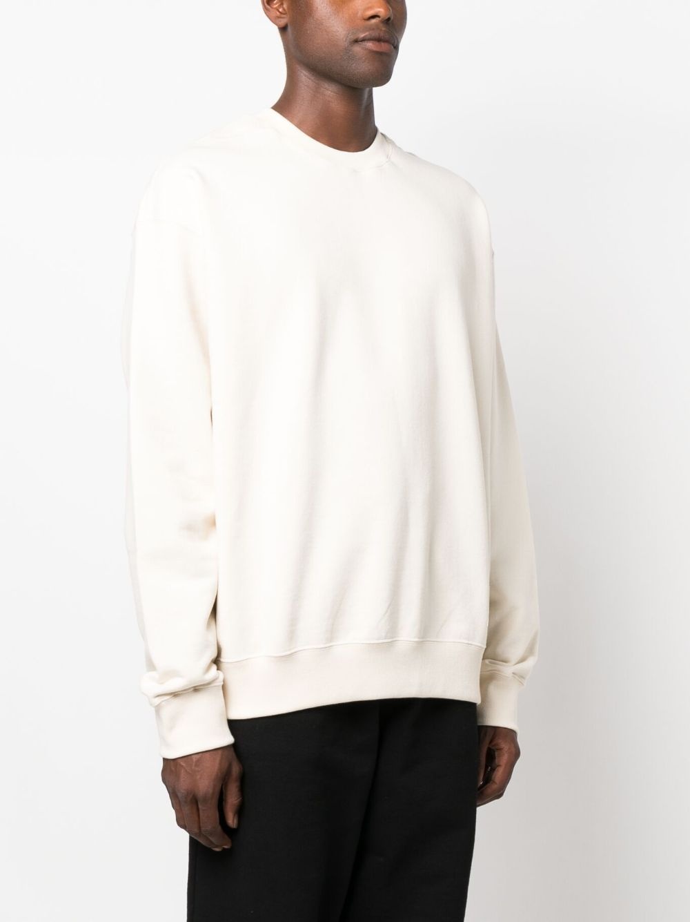 logo-patch cotton sweatshirt - 3