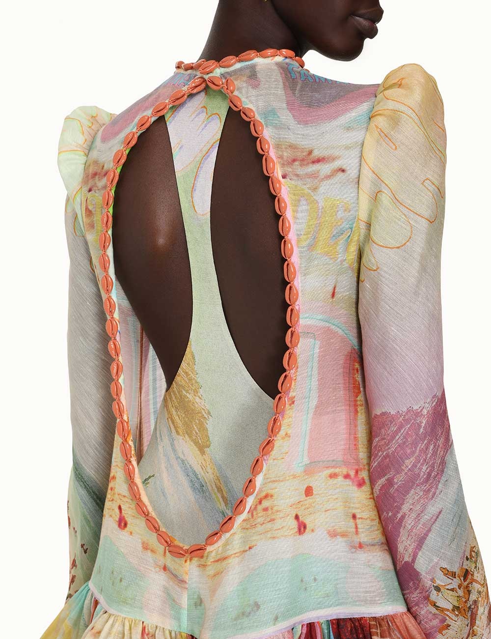 chinese dress ladies Zimmermann Tama Belted Mini Dress Diamond Splice Floral main image 0