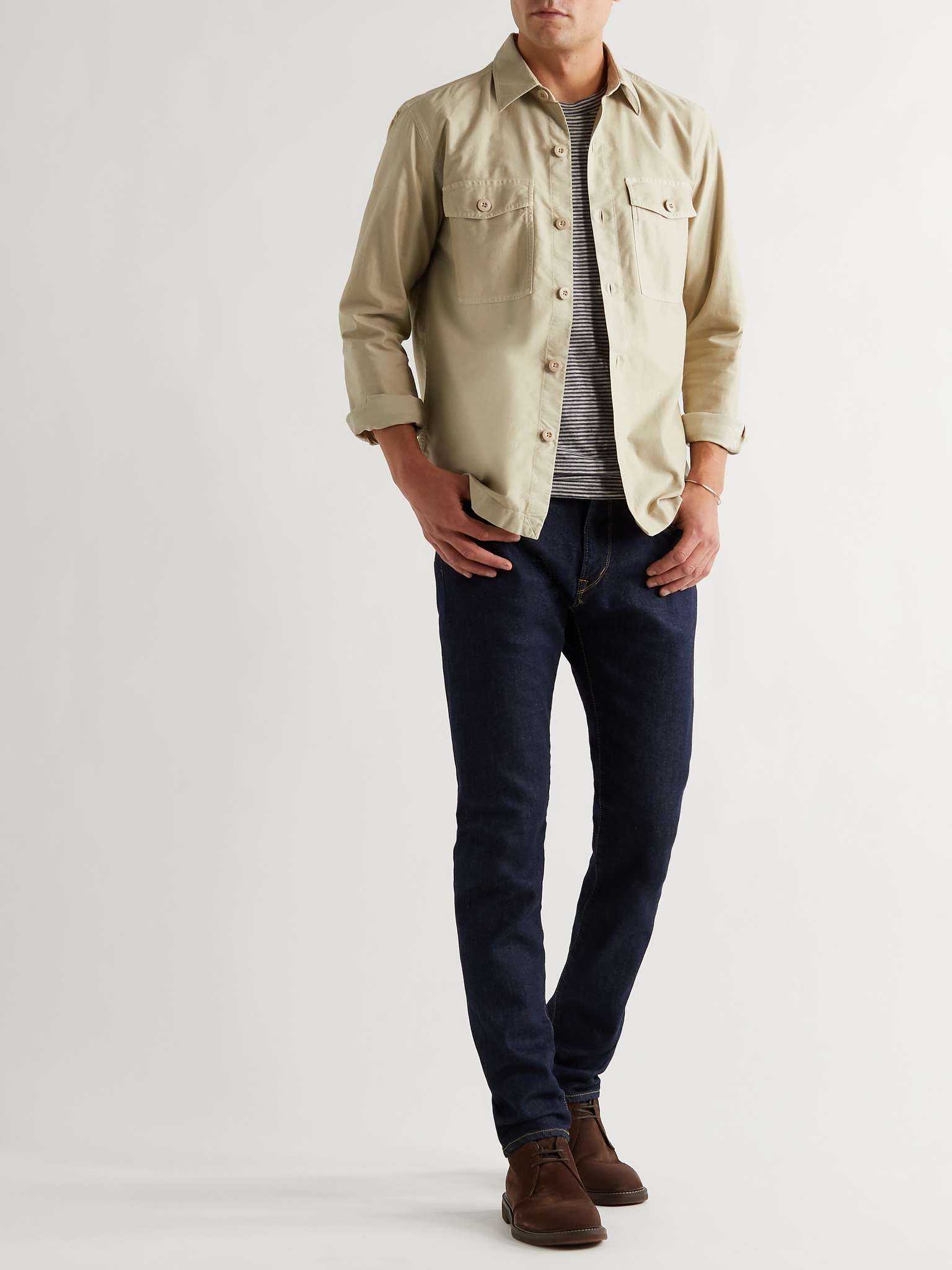 Garment-Dyed Cotton-Twill Shirt Jacket - 2