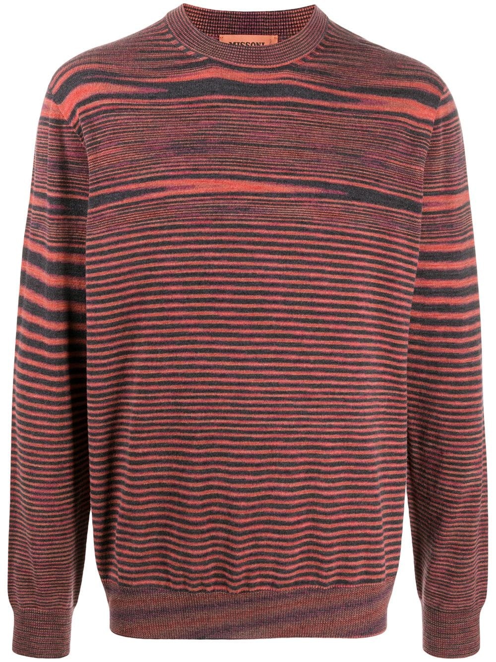 distorted stripe pattern jumper - 1