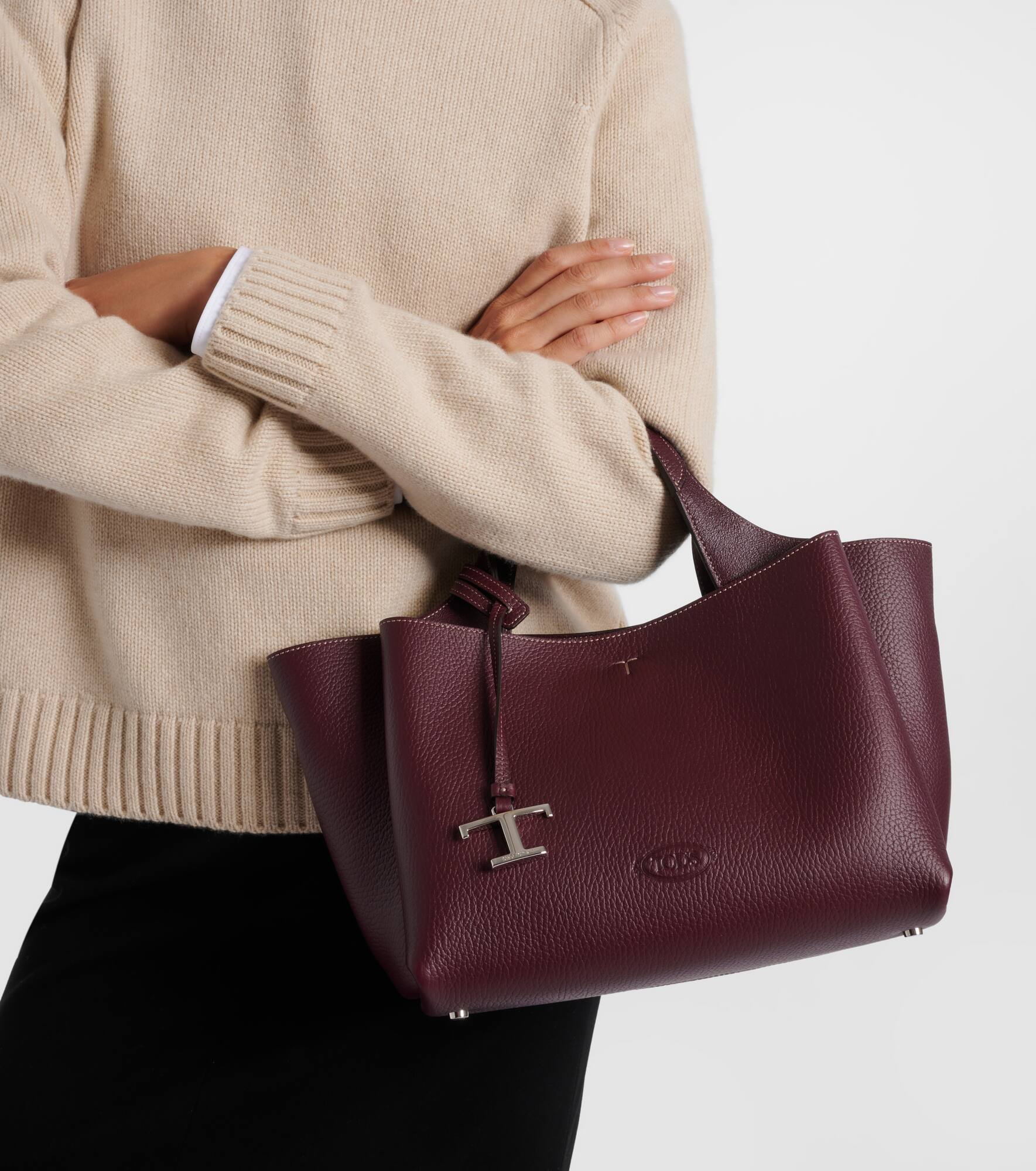 T Timeless Mini leather tote bag - 2