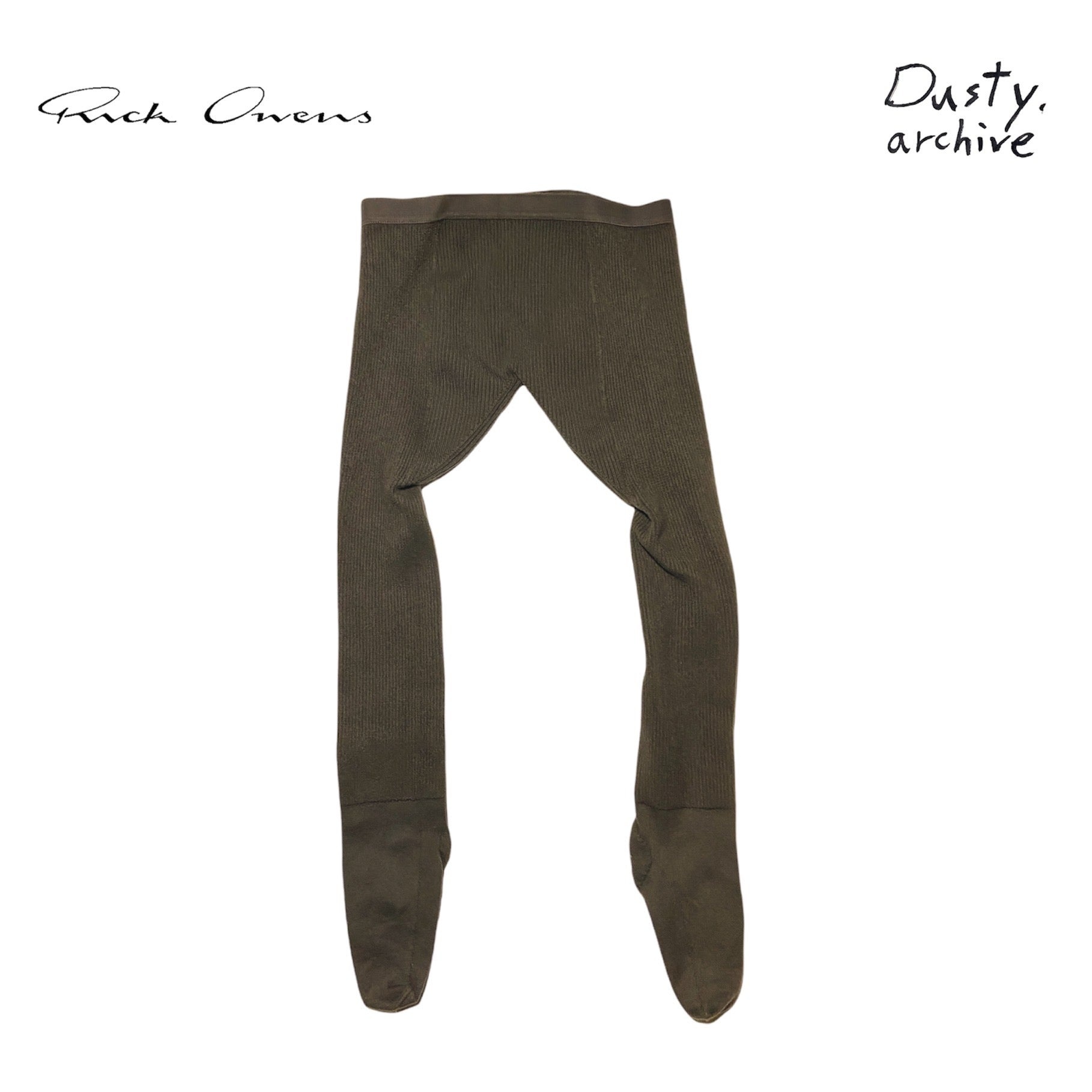 Rick owens wool thick knitted leggings XS - 2
