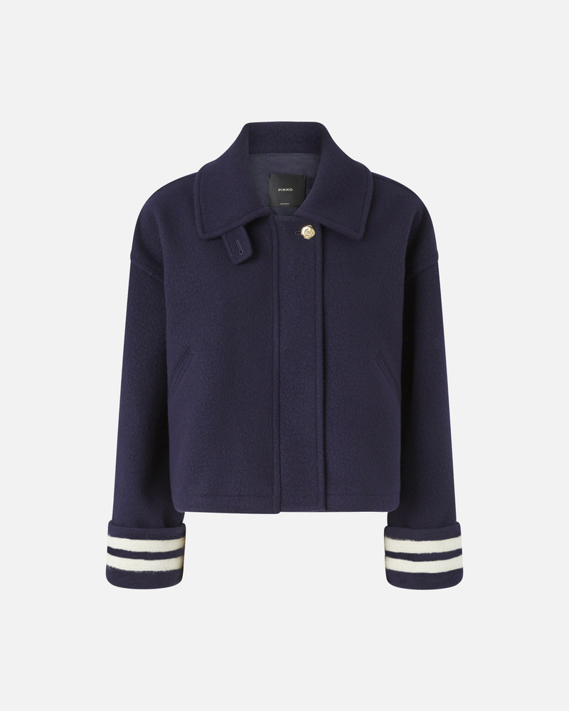 SHORT CLOTH PEA COAT 1