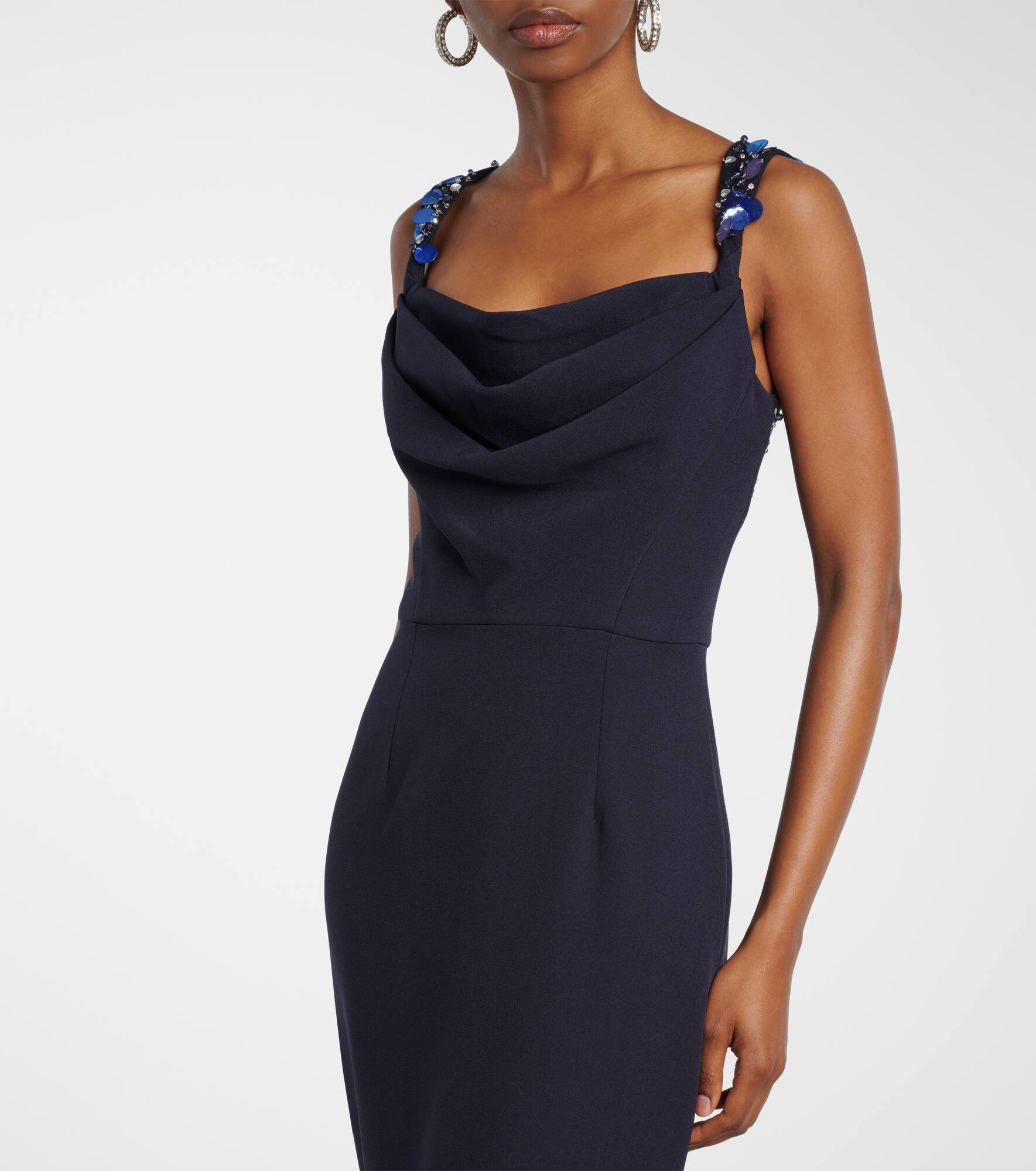 Melina embellished crêpe gown - 5