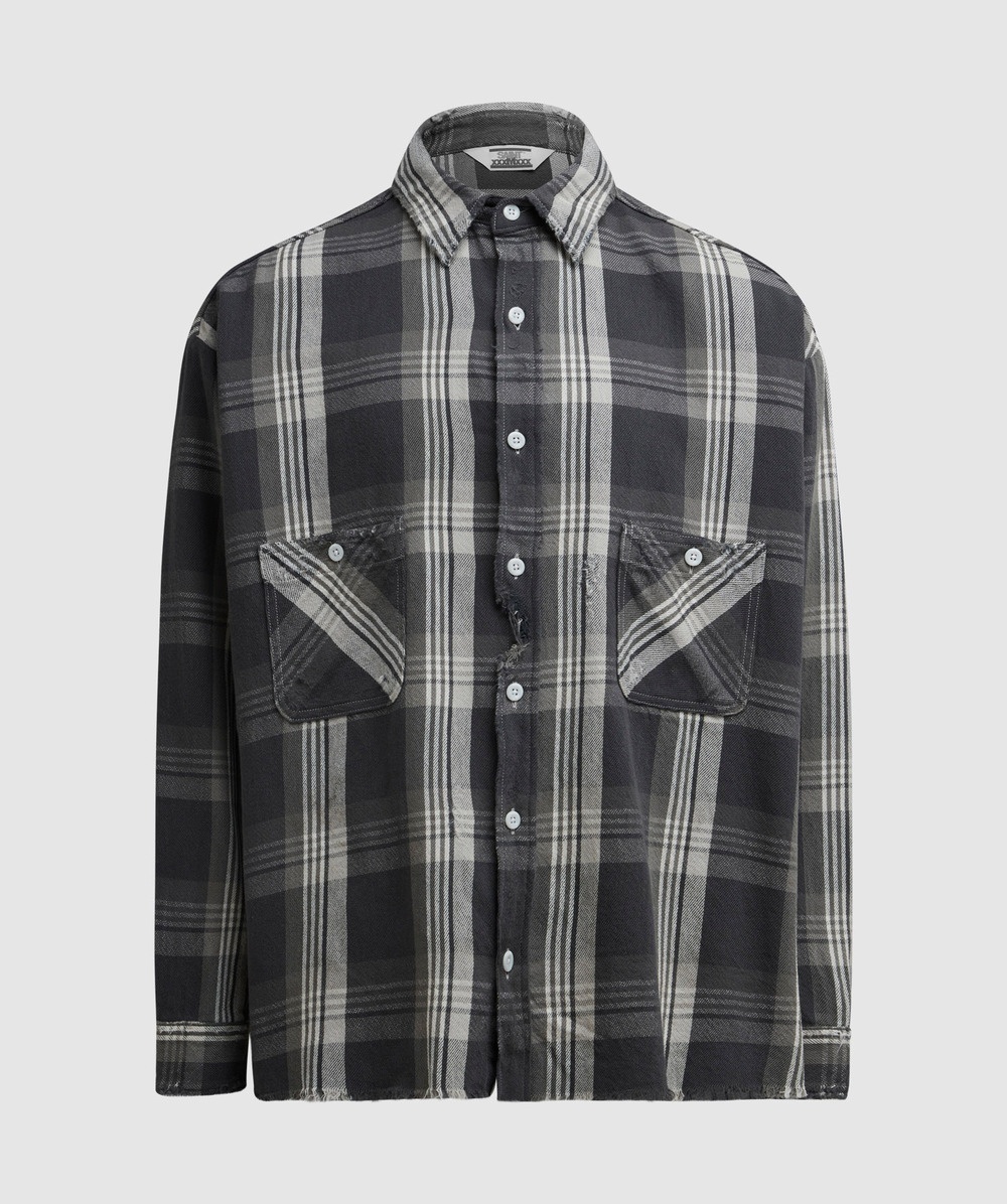 SAINT M×××××× Check flannel shirt | sevenstore | REVERSIBLE