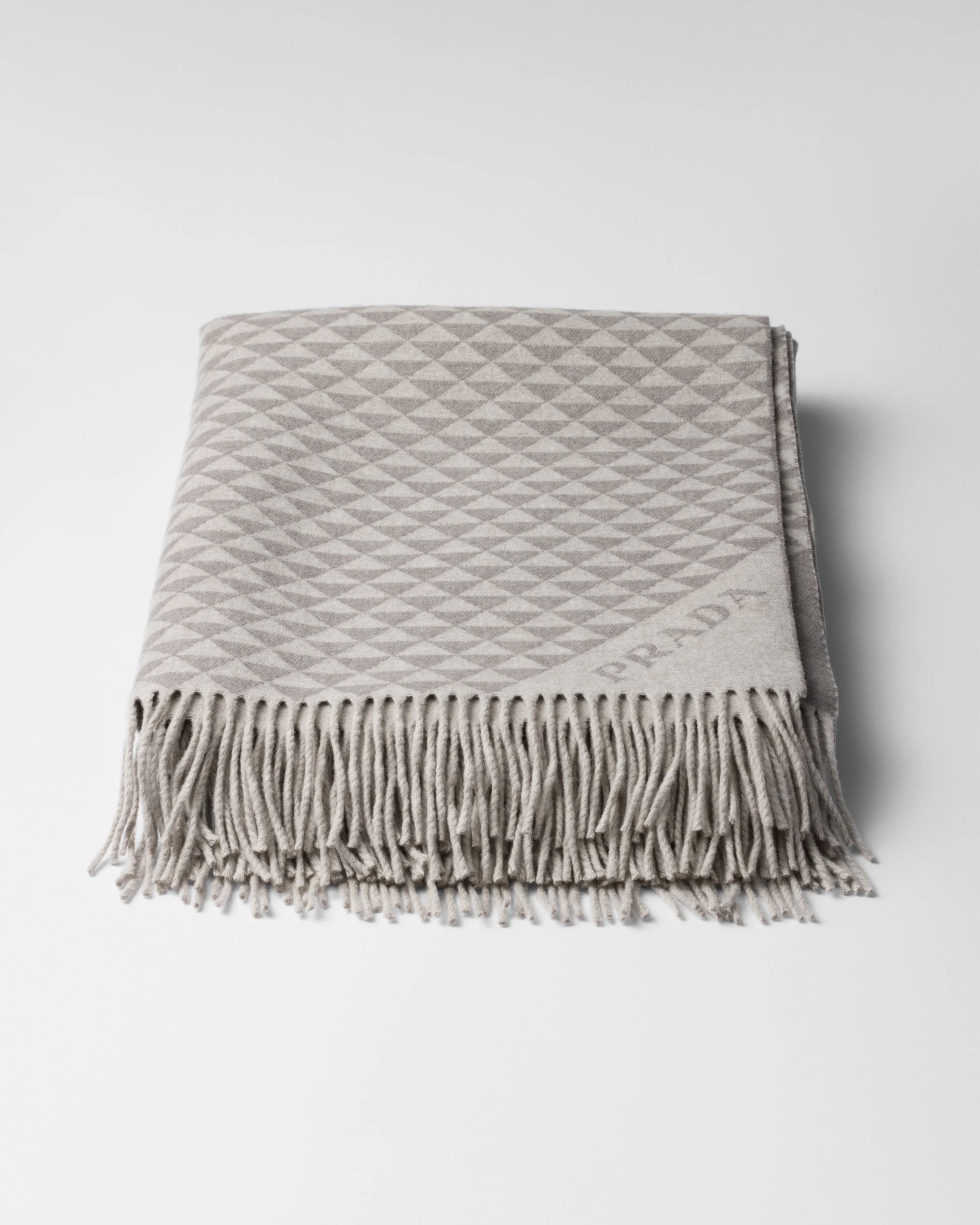 Symbole Double cashmere and wool throw - 1