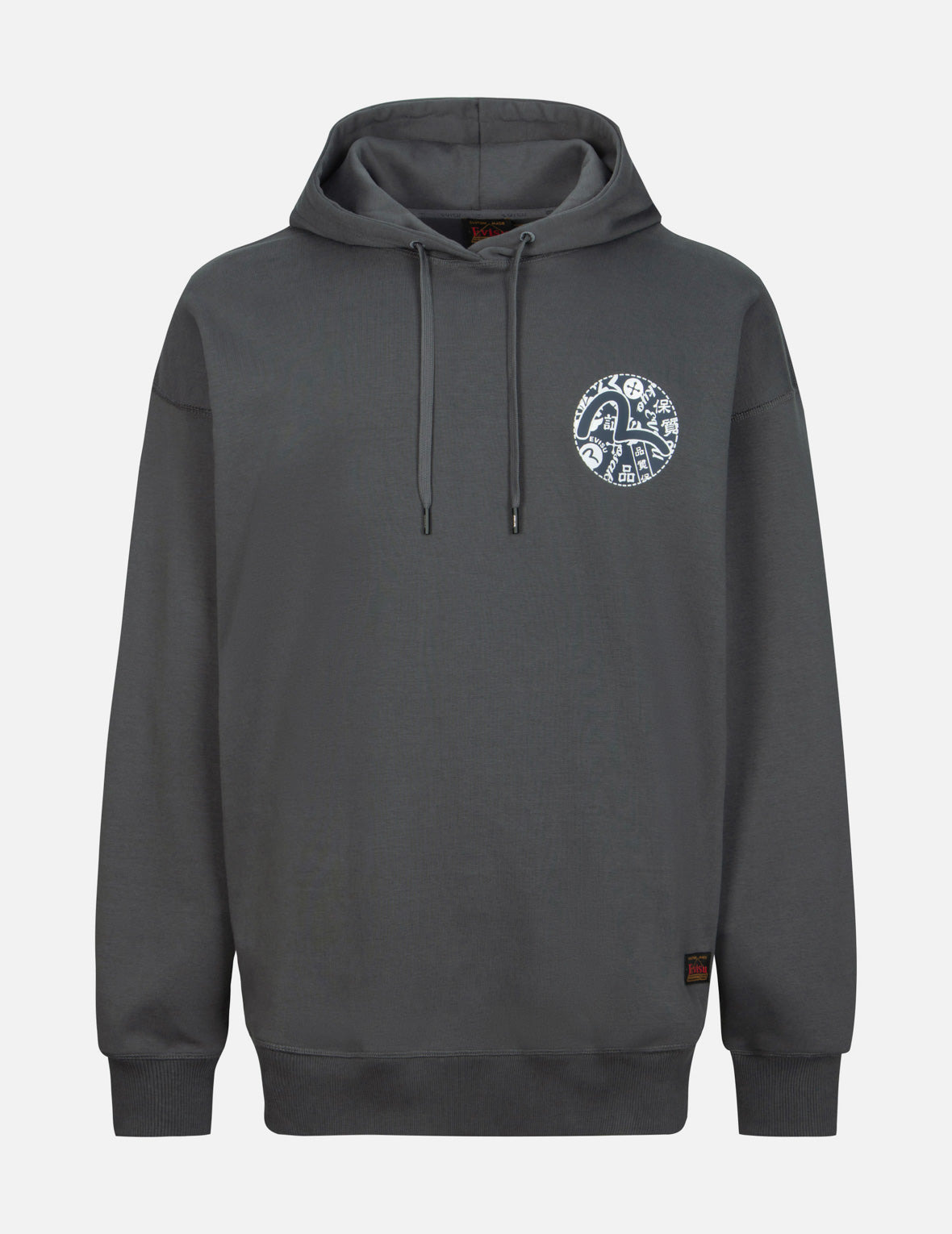 SEAGULL PRINT AND LOGO EMBROIDERY LOOSE FIT HOODIE - 2