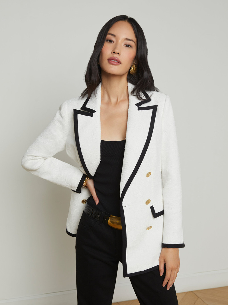 L'AGENCE Aimee Tweed Blazer outlook