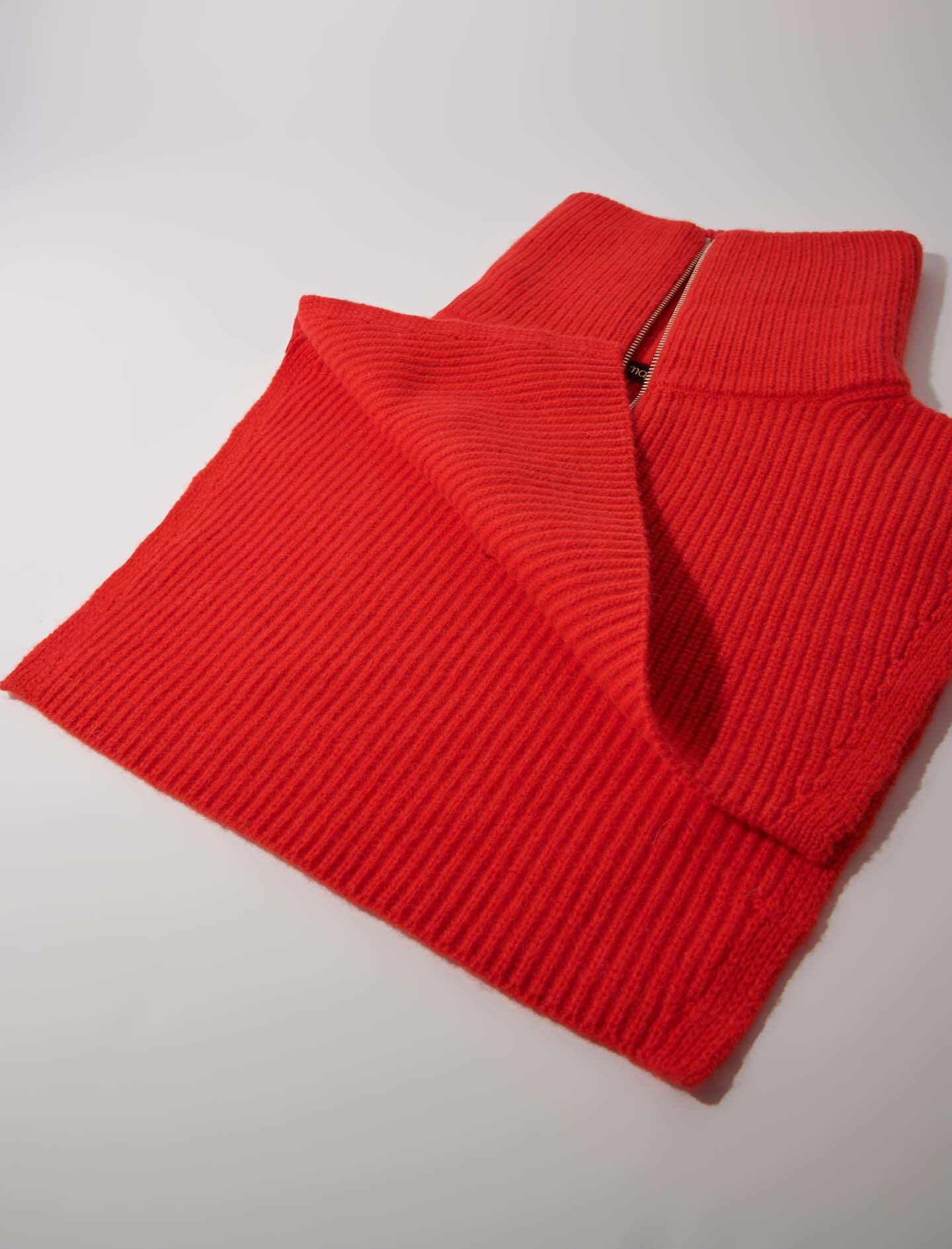 Cashmere/wool zip-up neck warmer - 2