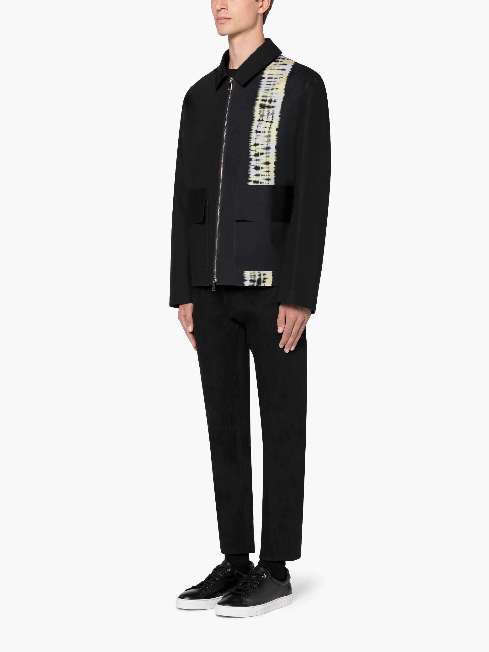 JOHN ELLIOTT BLACK SHIBORI DYE BONDED COTTON JACKET - 4