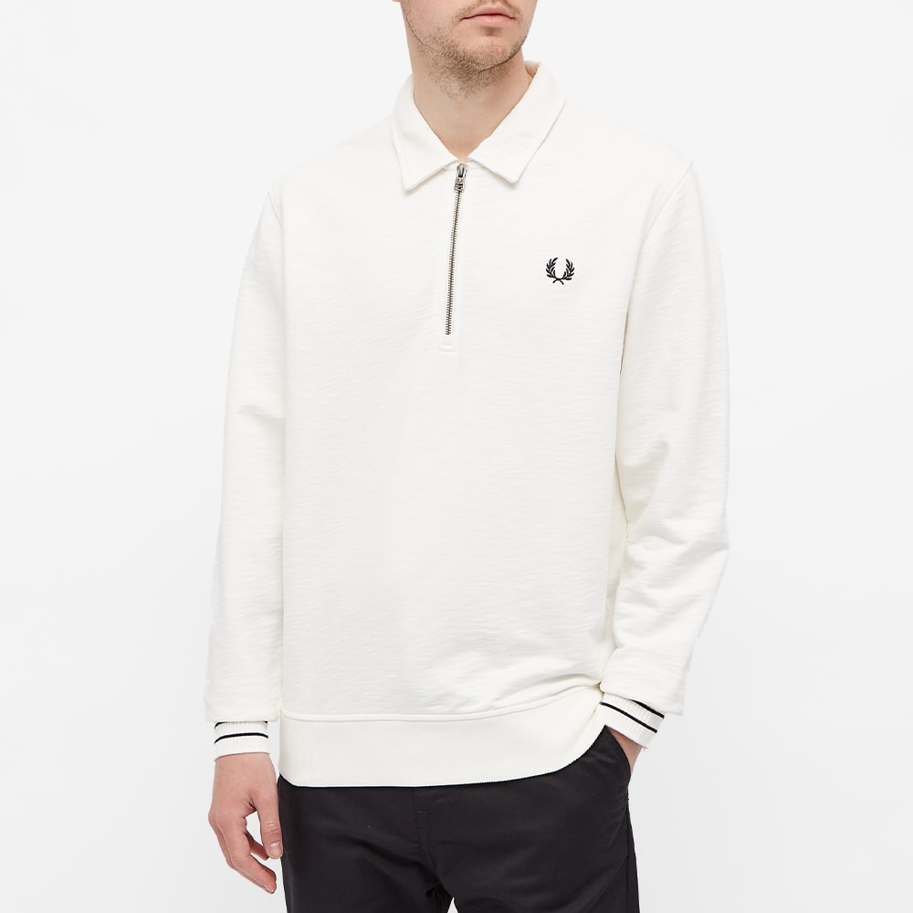 Fred Perry Long Sleeve Zip Neck Tee - 5