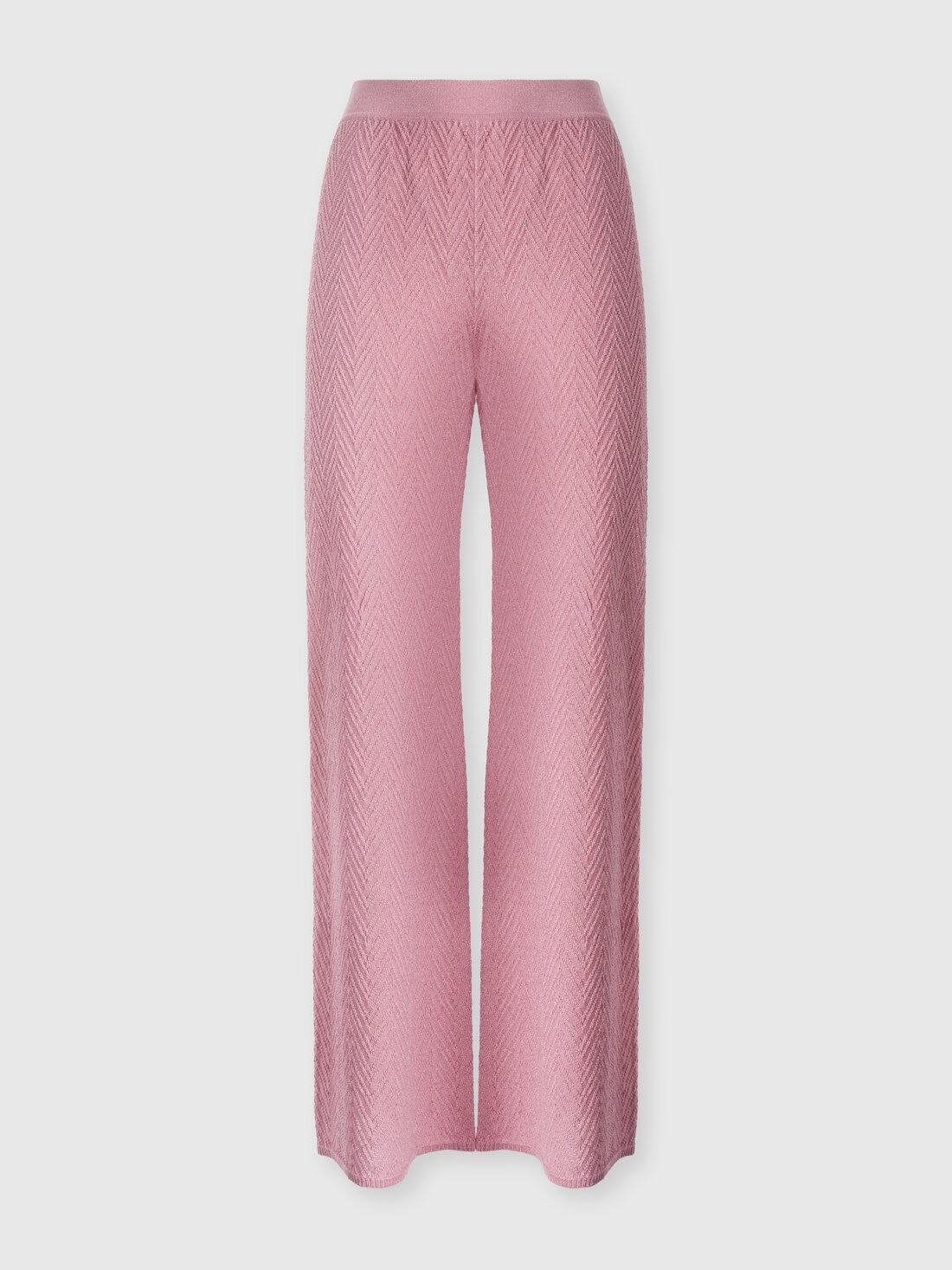 Straight-leg jacquard trousers - 1