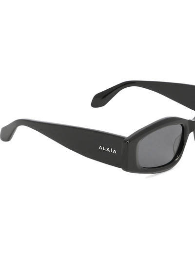 Alaïa With Geometric Shape Sunglasses Black outlook