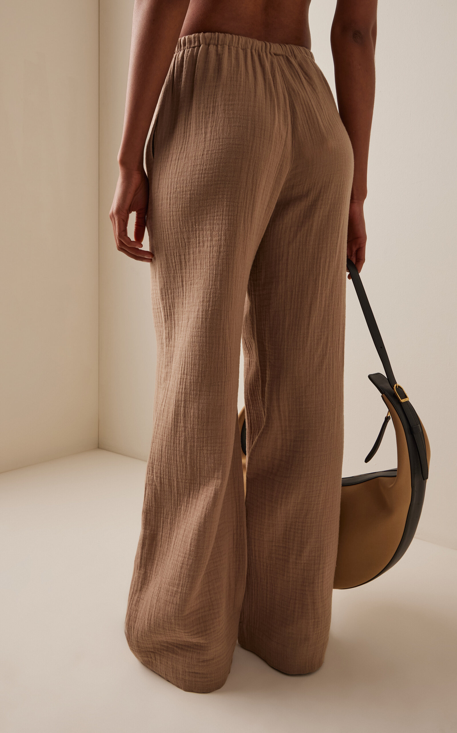 Brody Cotton Pants taupe - 4