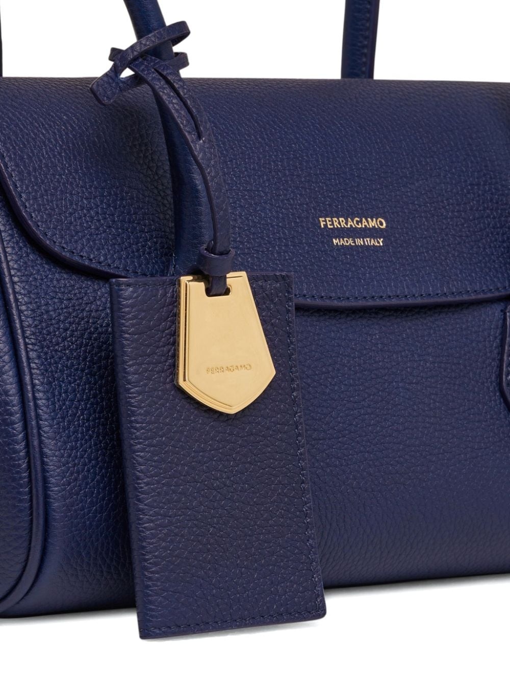 small East-West leather tote bag - 4