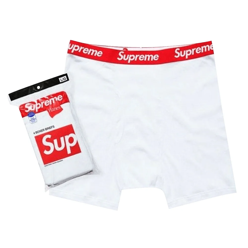 Supreme x Hanes Boxer Briefs (4 Pack) 'White' - 1