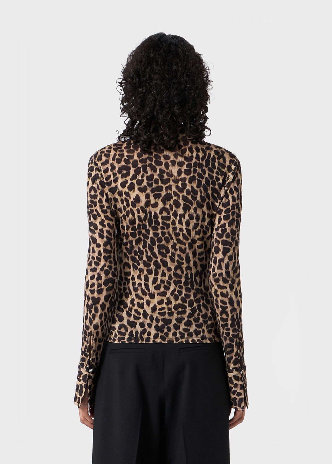 ANIMALIER PRINT JERSEY SHIRT - 4