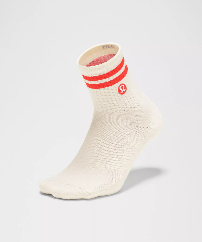 Unisex Daily Essential Quarter Socks 3 Pack *Stripe 3