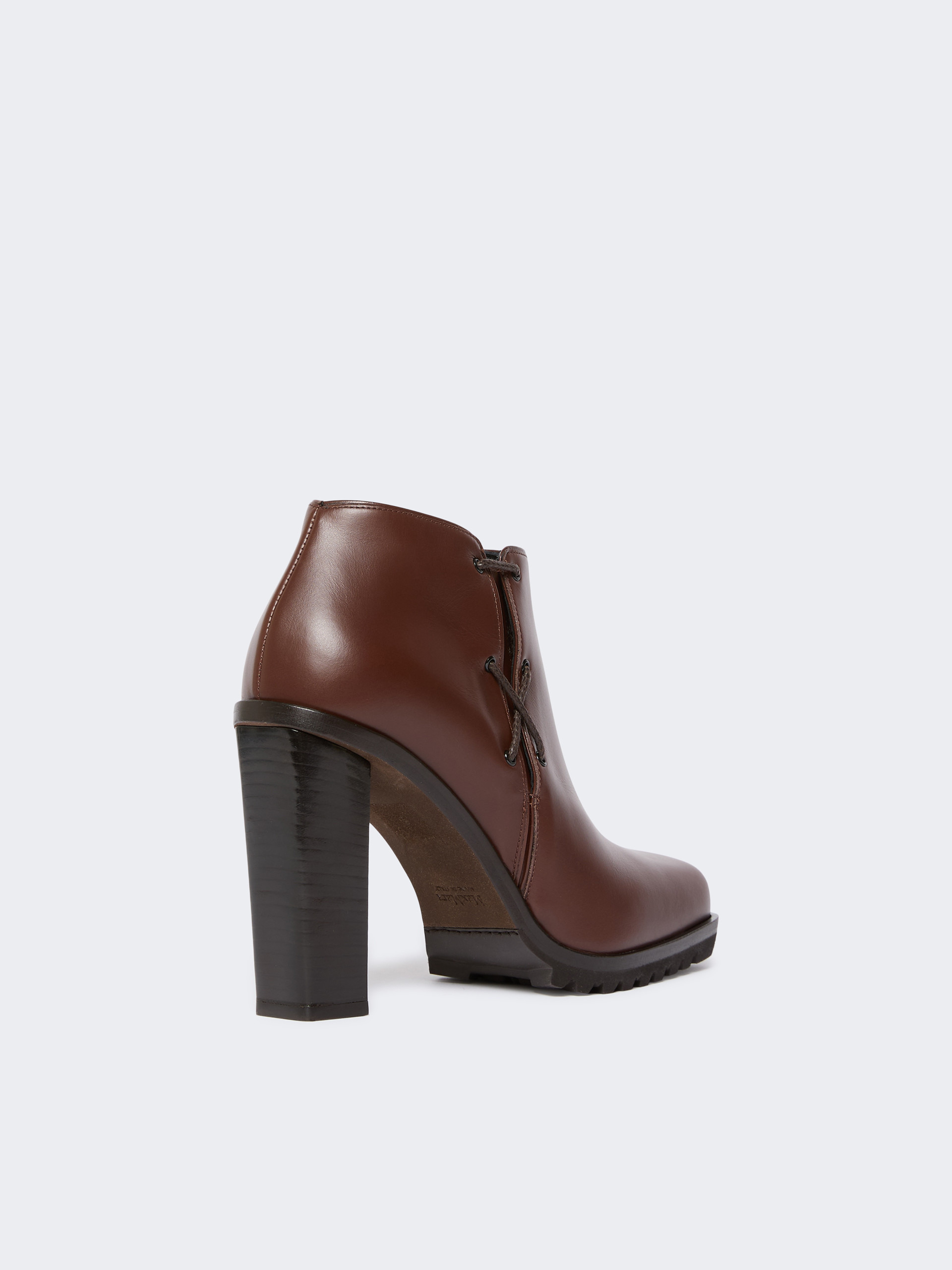 BRAIDY Smooth leather booties - 3