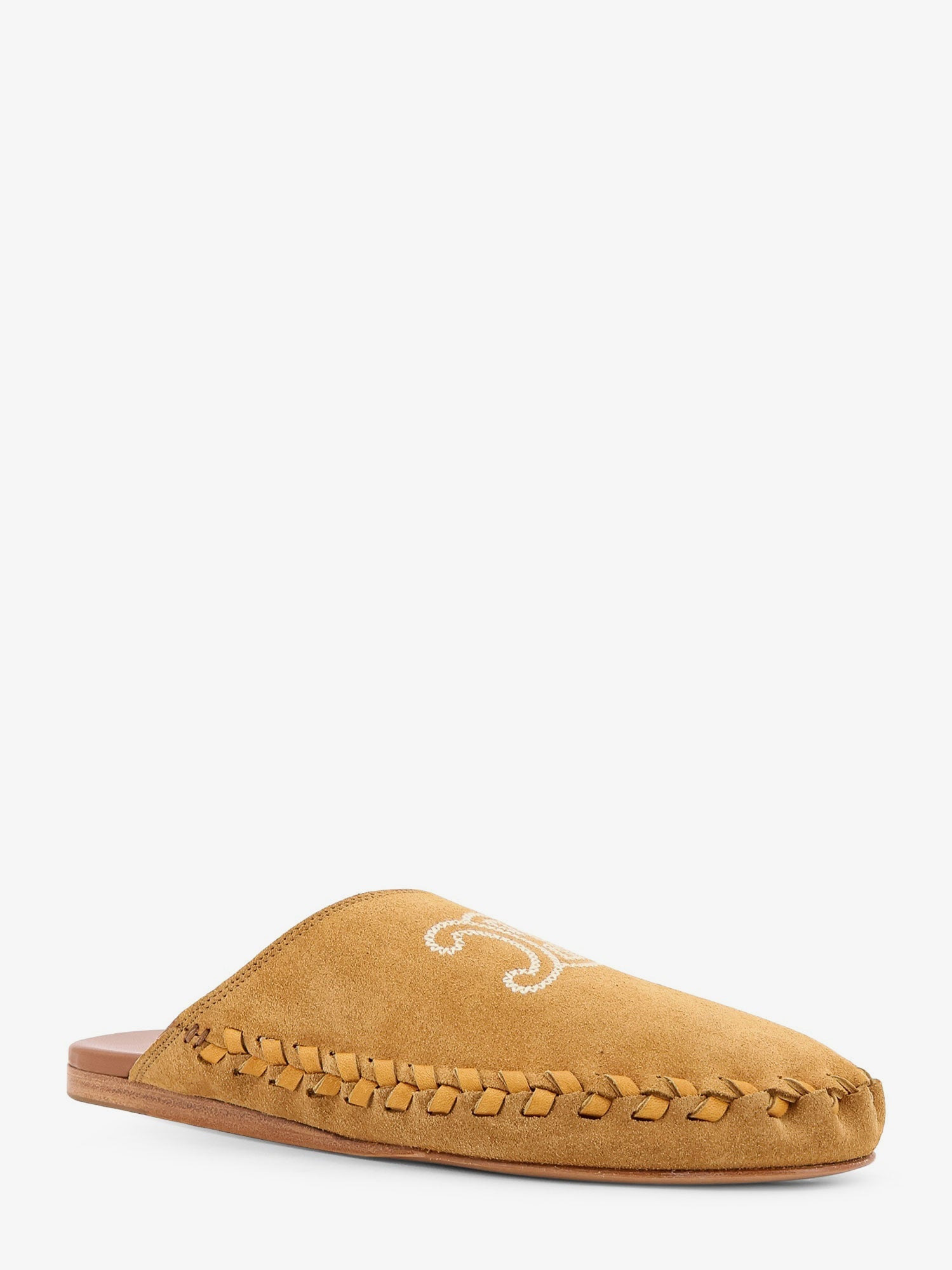 Celine Men Triomphe Mule 05 Suede And Leather Sandals - 2