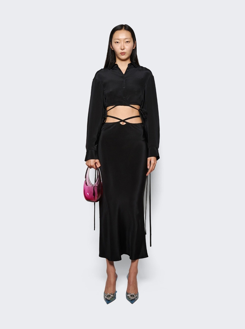 CHRISTOPHER ESBER Loophole Tie Skirt Black outlook