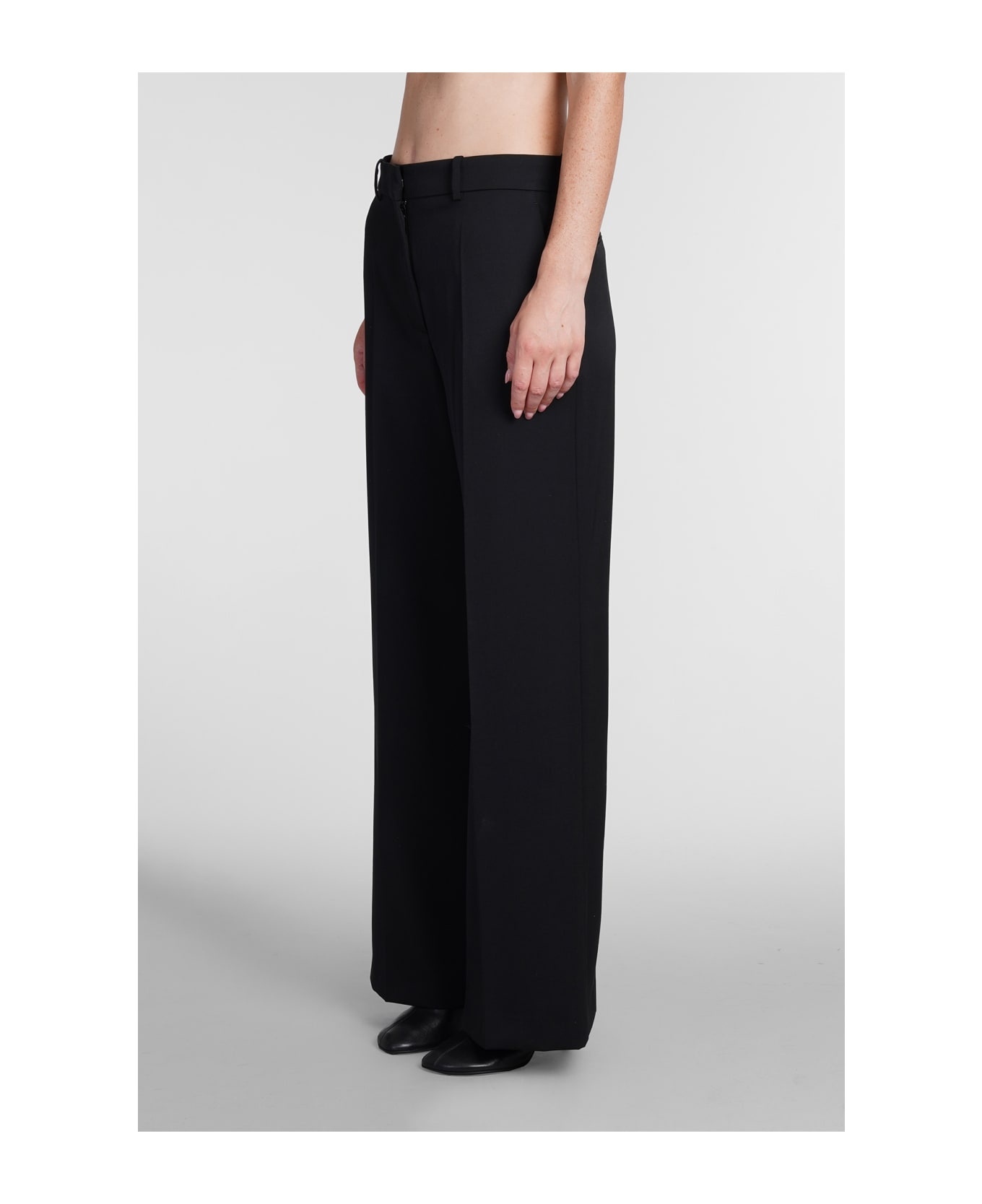 High-waisted Wool Trousers - 4