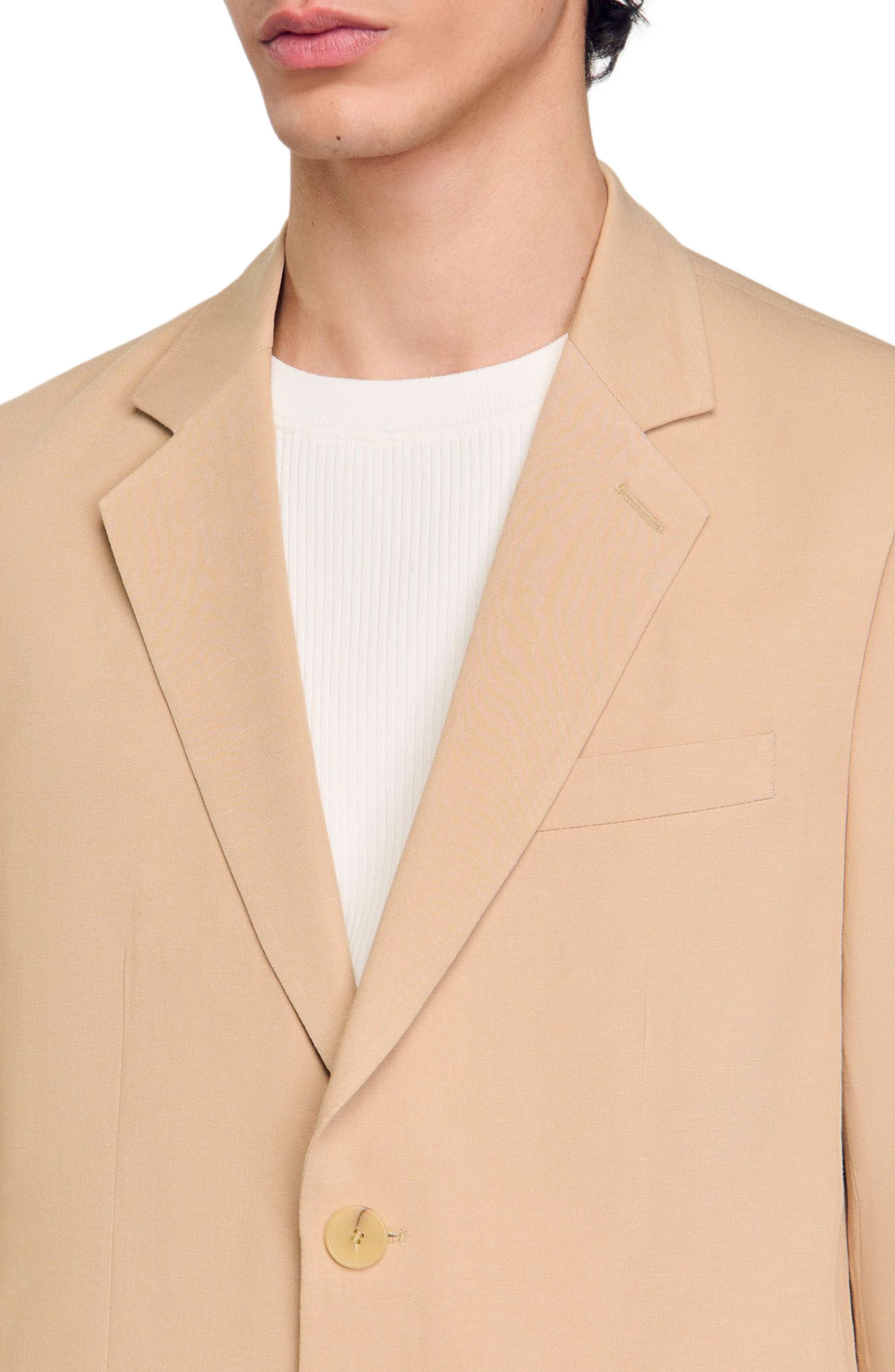 SANDRO Suit jacket in Nut at Nordstrom - 5