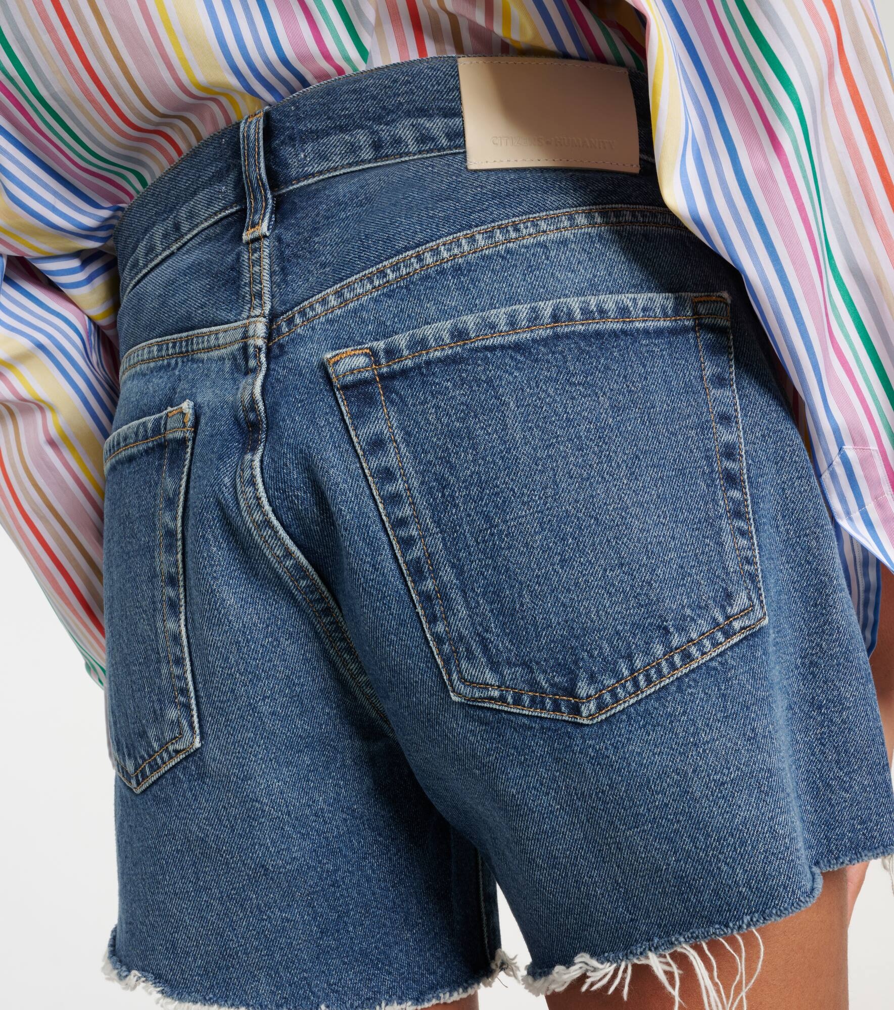 Annabelle high-rise denim shorts - 5