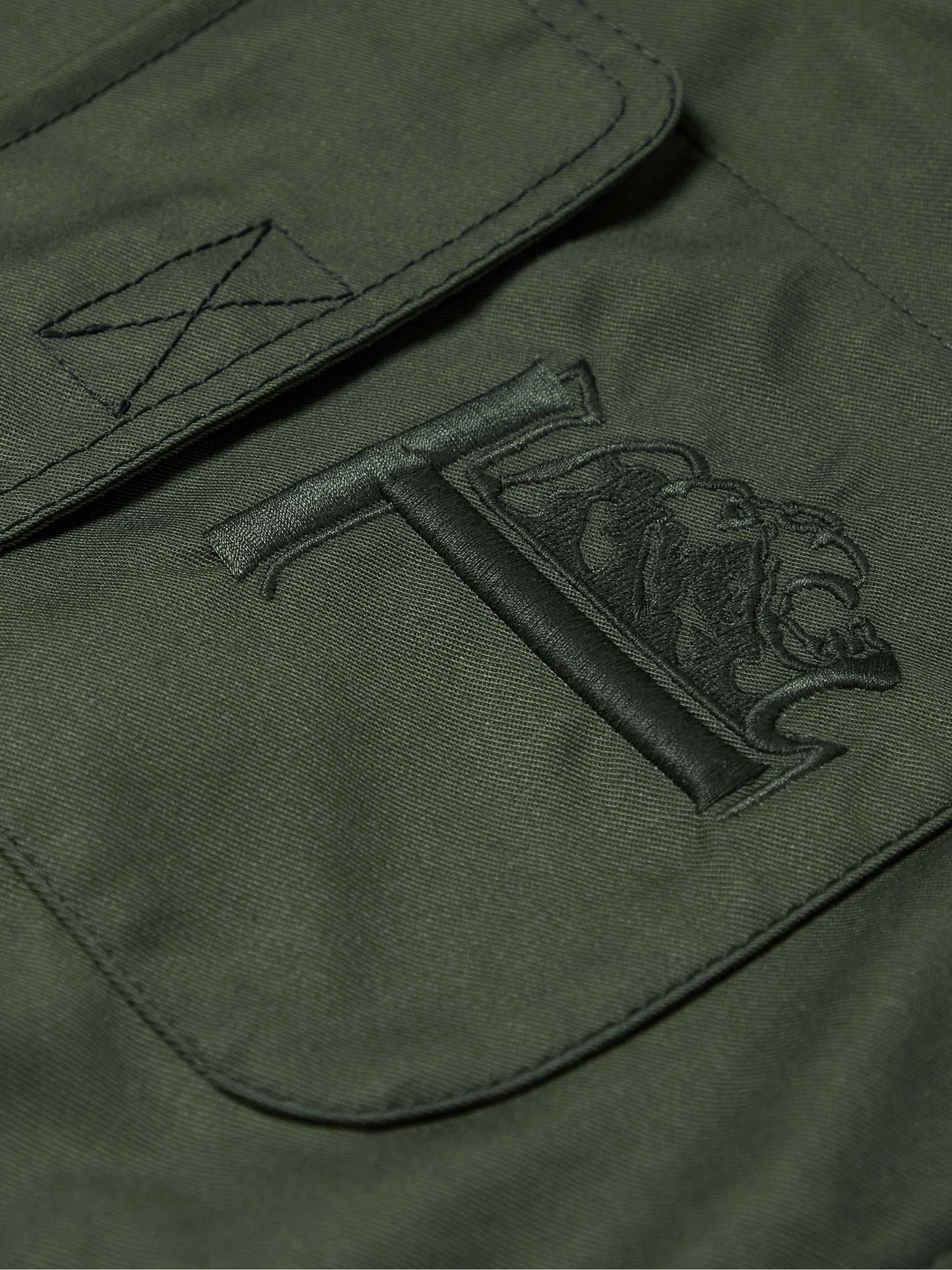 Logo-Embroidered Twill Hooded Parka - 3