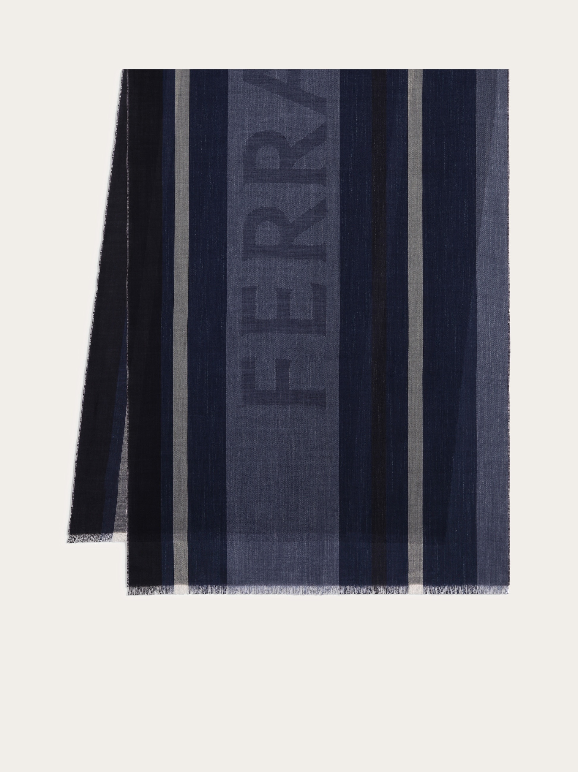 Maxi-striped jacquard stole 1