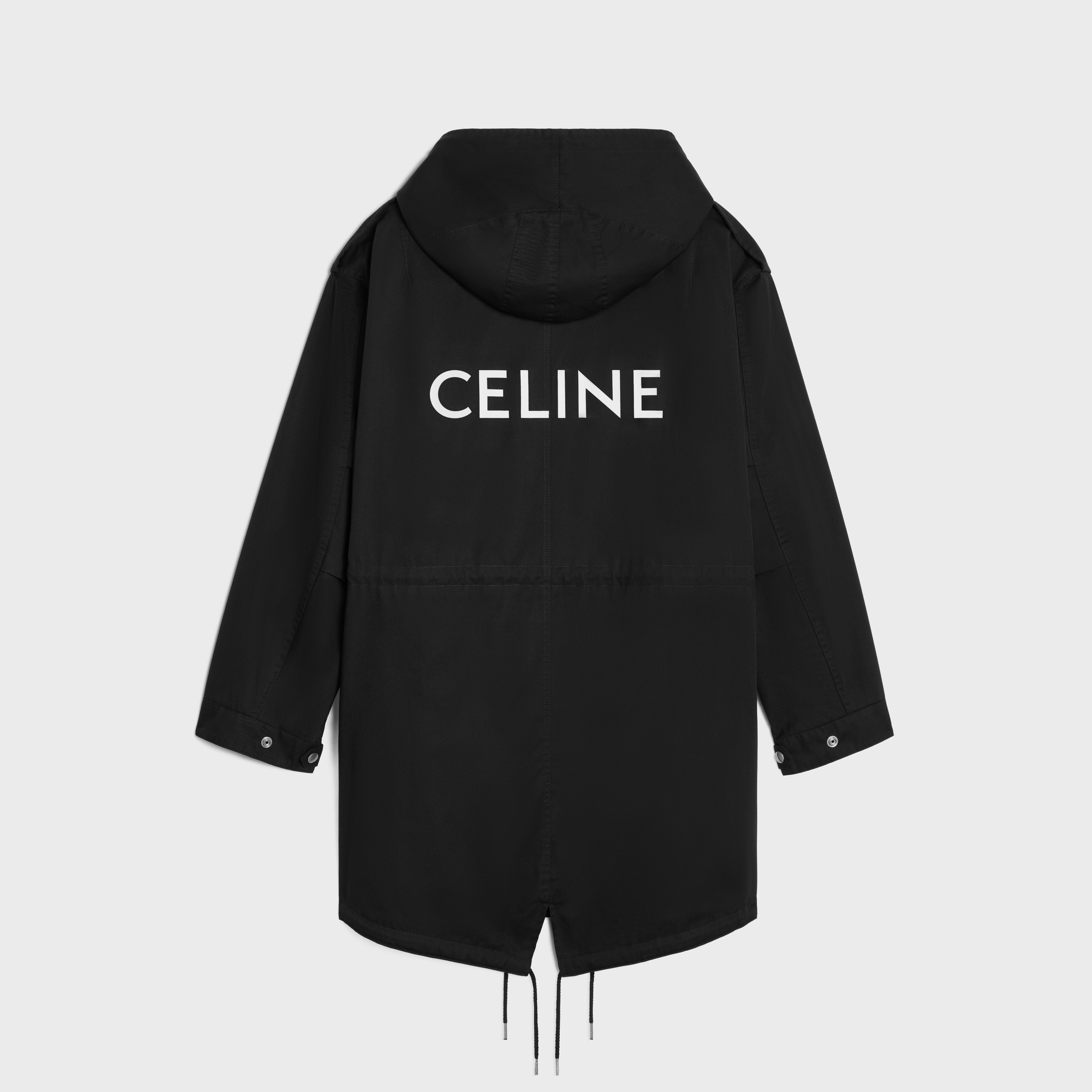 celine long parka in technical cotton - 2