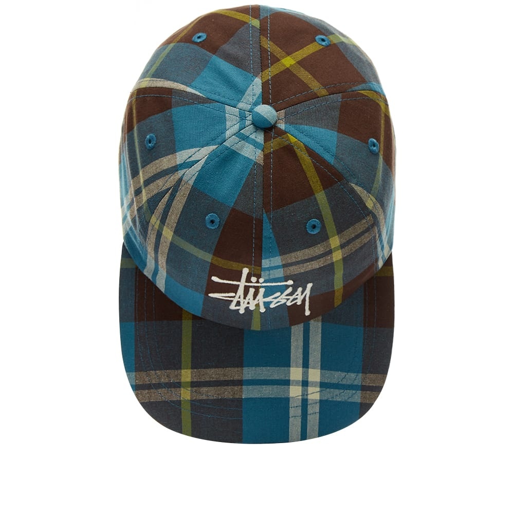 Stussy Big Logo Madras Plaid Low Pro - 2