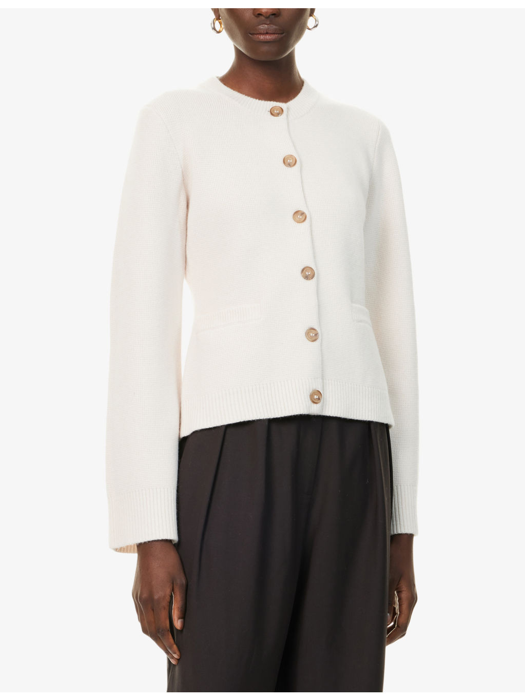 Cooper Round-Neck Wool And Cashmere Cardigan - 3